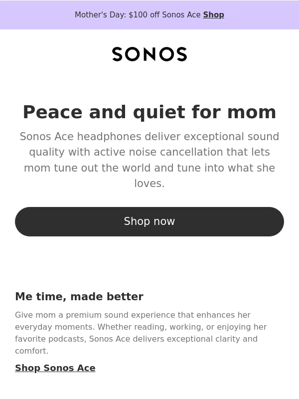Sonos - Make mom's day
