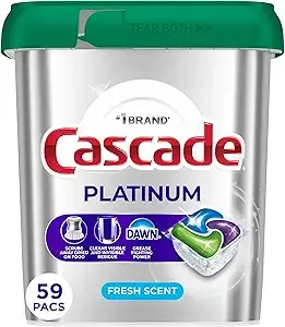 59-Count Cascade Fresh Scent Platinum Dishwasher Pods