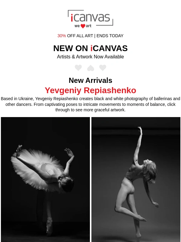 iCanvas - ? Ballerinas In B&W,Bold Birds & More! ?