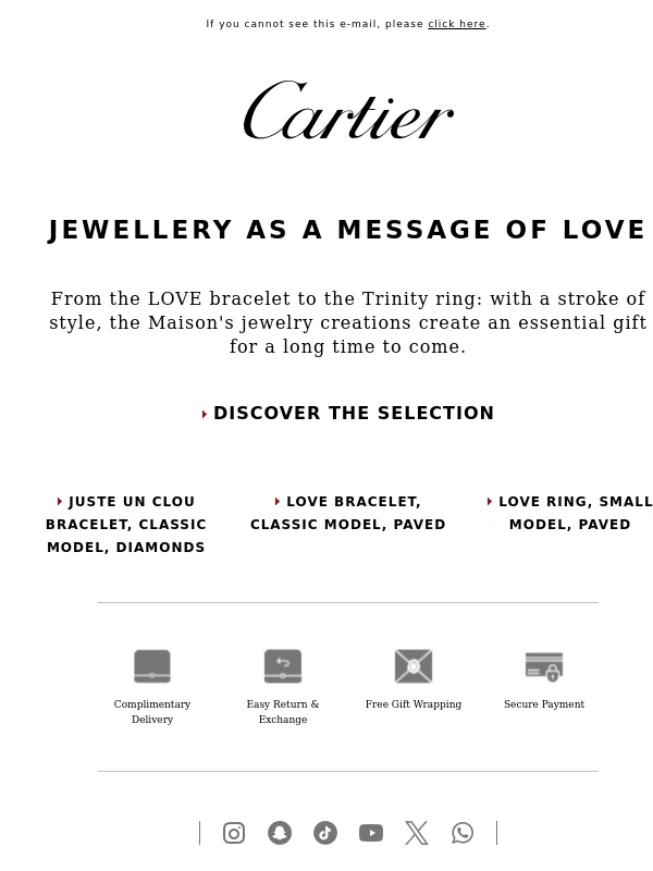 Cartier - A Cartier Jewel to Say "I Love You"