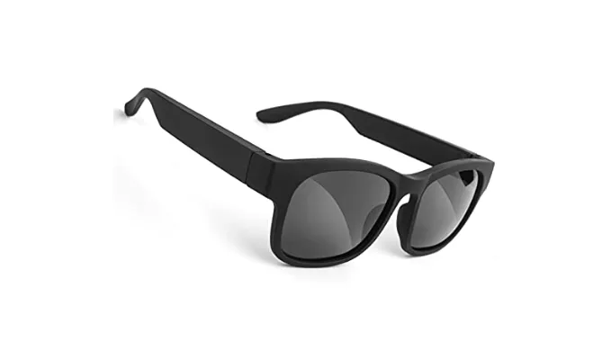 Smart Glasses Bluetooth Sunglasses for Men Wireless Bluetooth Headset IPX4 Waterproof Compatible with Smart Phones Easy to Make Phone Calls and Listen to Music Polarized Lenses