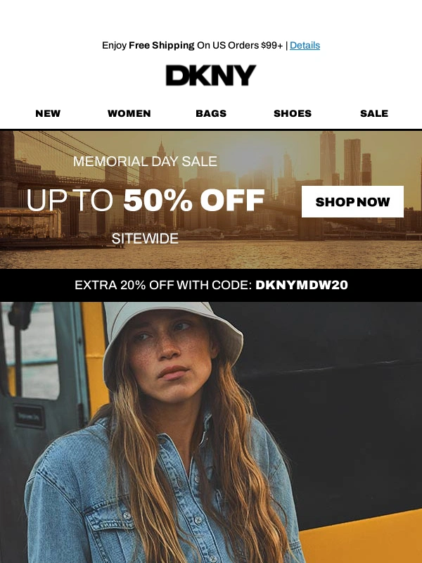 DKNY - Happening Now: Up To 50% Off Sitewide