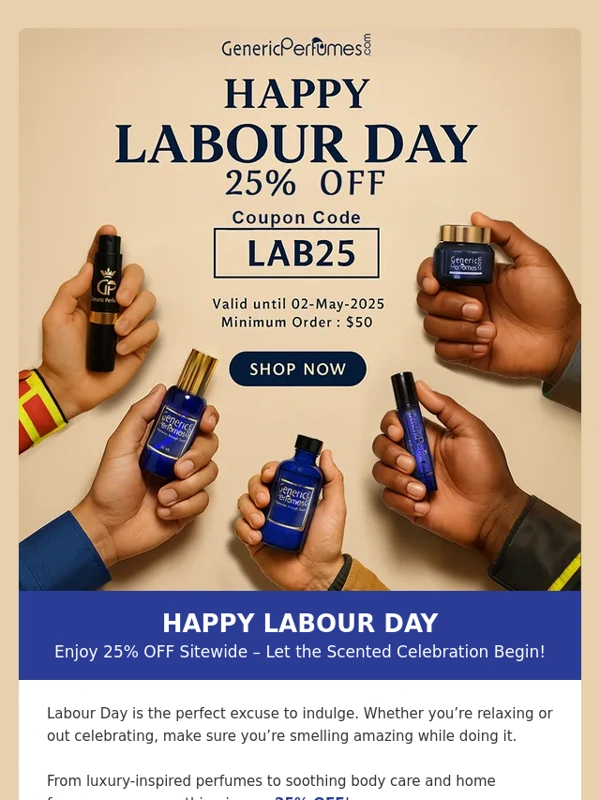Generic perfumes - ? 25% OFF Is Here – Celebrate Labour Day in Style!