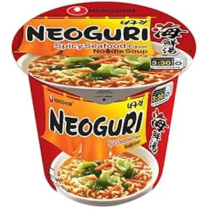 Nongshim Ramen Noodles, Gourmet Instant Ramen cup, Premium Microwavable Noodle Soup, Neoguri Spicy Seafood, 2.64 Ounce (Pack of 6)$5.76 With Coupon & S&S  AmazonFree Prime Ship!