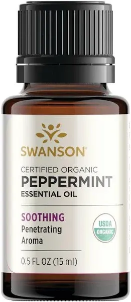 Swanson Certified Organic Peppermint Essential Oil