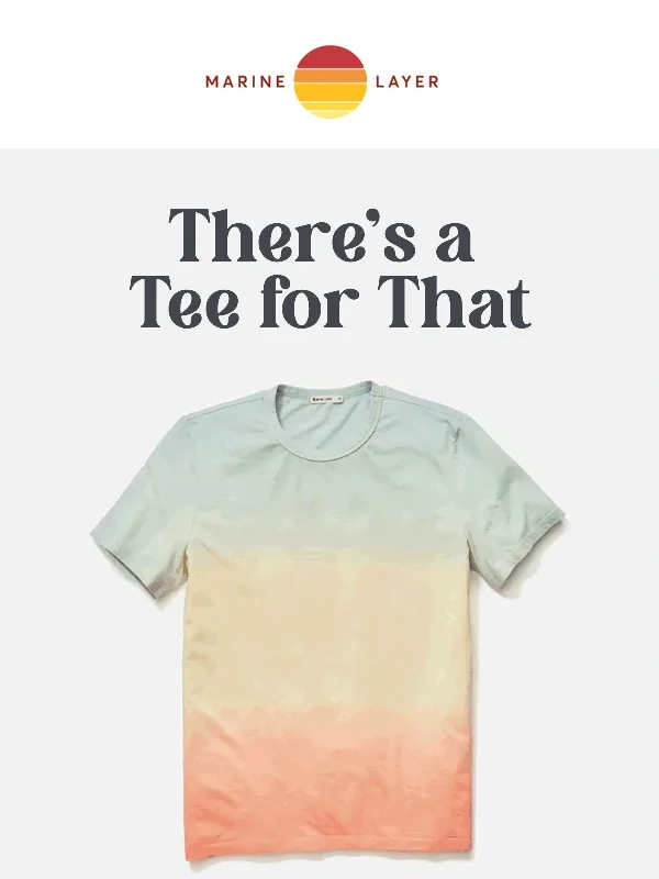 Marine Layer - 20% Off Any 3 Tees? You got it