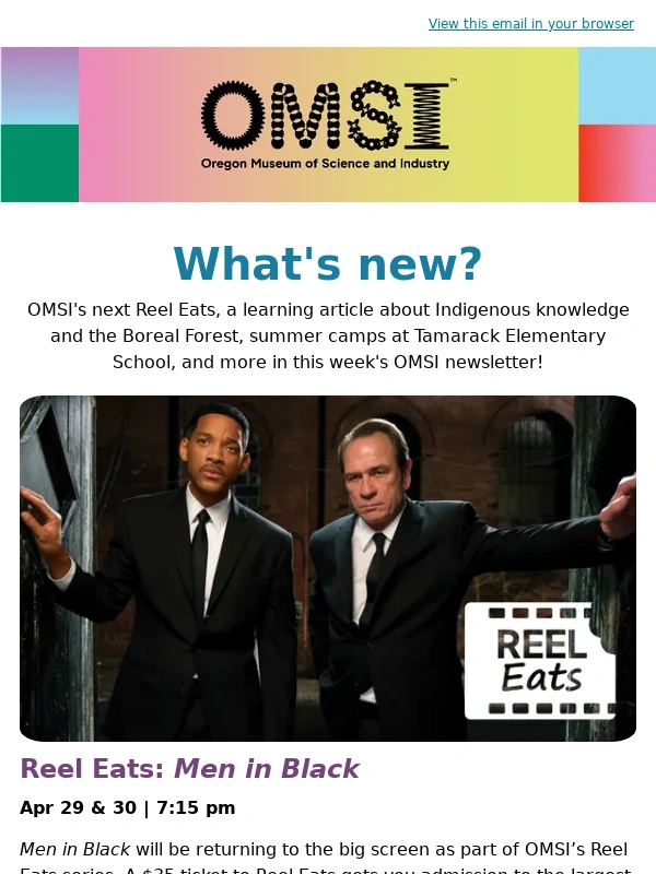 OMSI - Reel Eats: Men In Black + More