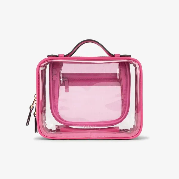 Calpak Medium Clear Cosmetics Case