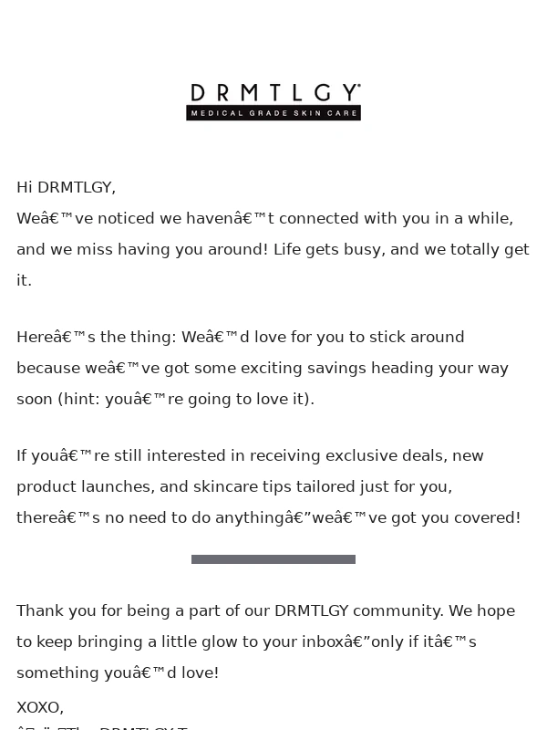 Drmtlgy - We don’t want to say goodbye ?