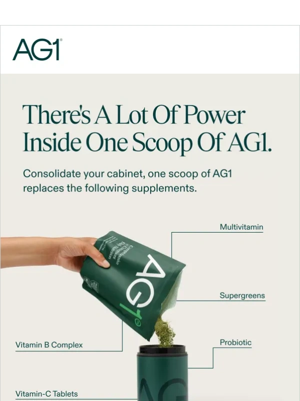 AG1 by Athletic Green - You need more than a multivitamin
