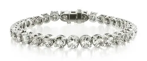 James Allen 14K White Gold 4 ct. tw. Diamond Tennis Bracelet