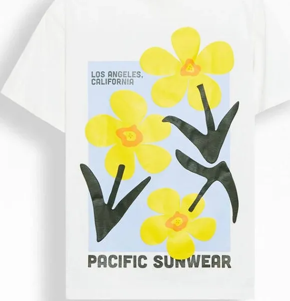 Pacsun Men's Pacific Sunwear Floral Oversized T-Shirt