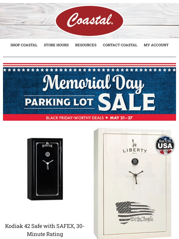 Coastal Farm and Ranch - SUPER Savings on Safes,Scopes,Targets,and Ammo Through May 27