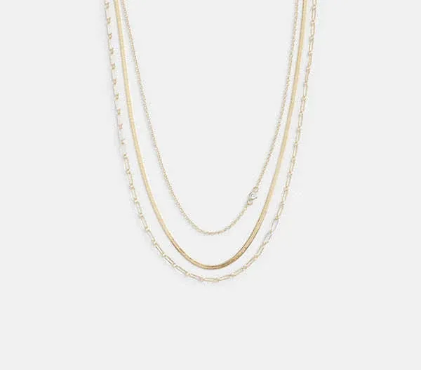 Coach Women's Delicate Layered Chain Necklace