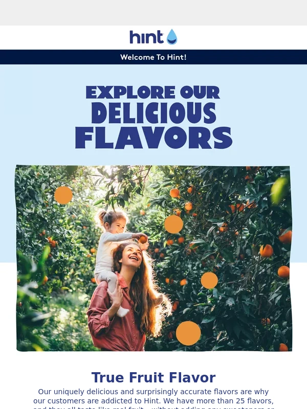 Hint Water - Let's talk about flavor