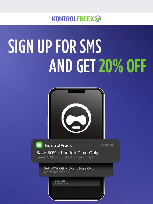 Kontrol Freek - Claim your 20% discount now!