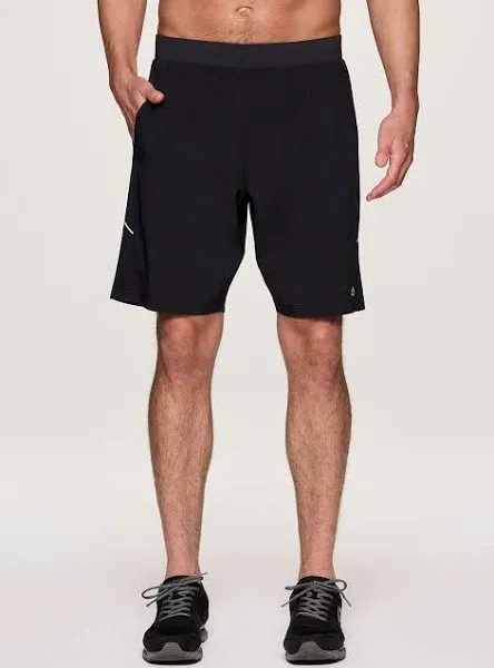 RBX Active Men's Woven Workout Shorts with Flat Waistband