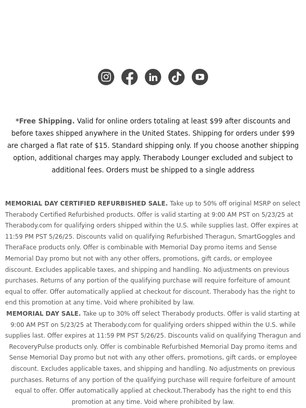 Therabody - Memorial Day Sale: Up to 50% off