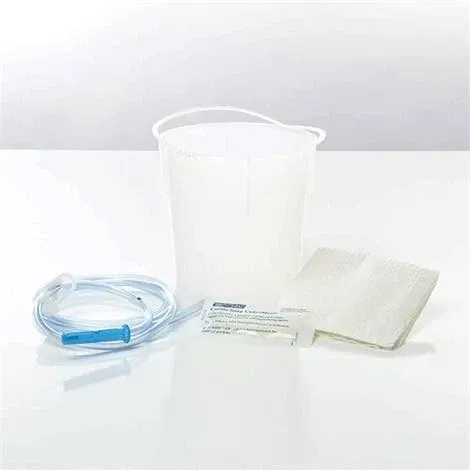 Medline Disposable Enema Bucket Set | 1500cc Enema Bucket with clamp | 50/Case | DYND70104