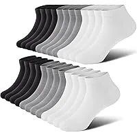 Men's Low Cut Ankle Socks with Non Slip Grips