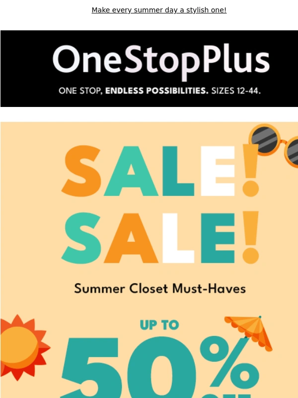 OneStopPlus - Your Summer Starts Here—Up to 50% Off Must-Haves!