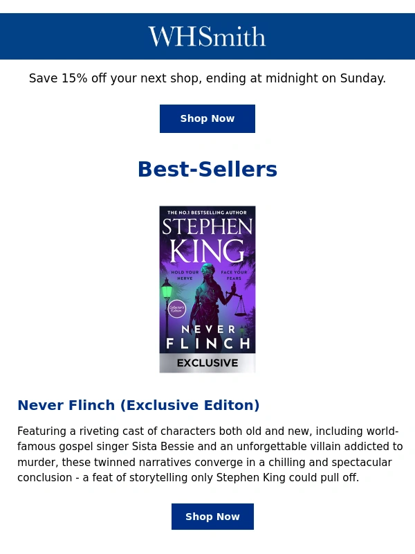 WHSmith - Grab 15% off! ⭐