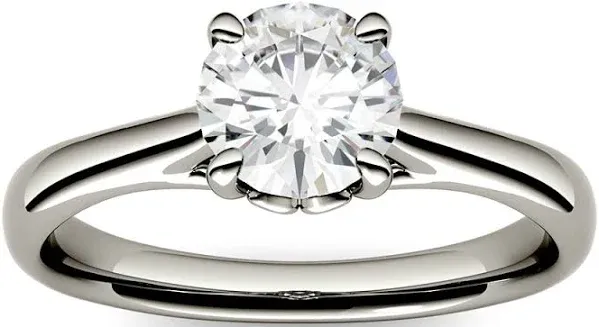 Charles & Colvard Women's 14K Yellow Gold 1 Carat Lab-Created Moissanite 6-