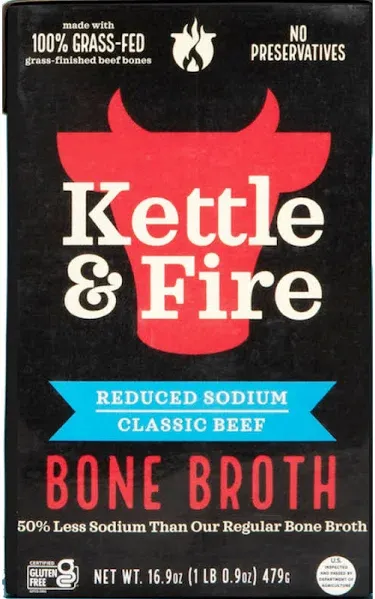 Kettle & Fire Reduced Sodium Beef Bone Broth
