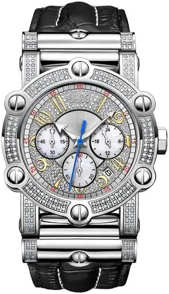 JBW Men's Phantom 10 Year Anniversary Diamond Accent Stainless Steel Watch