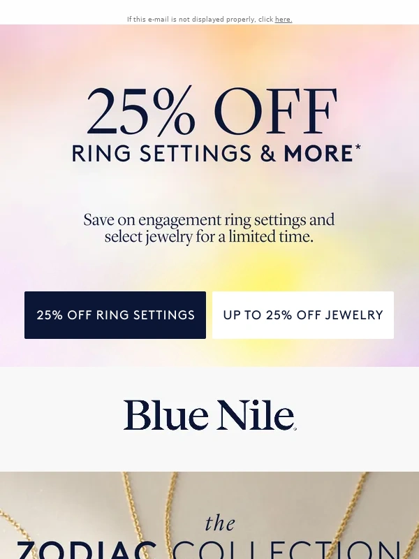 Blue Nile - Explore our Zodiac Collection + Up to 25% Off