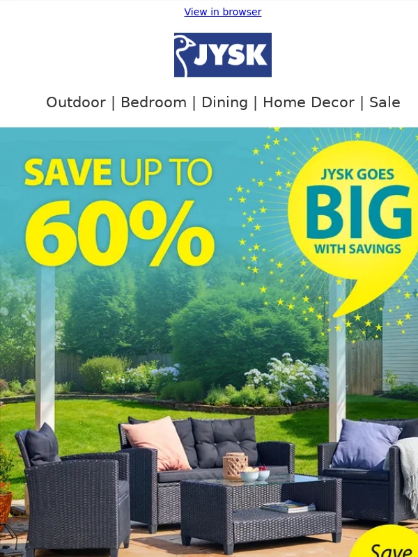 JYSK - ? Save Big on Outdoor Living