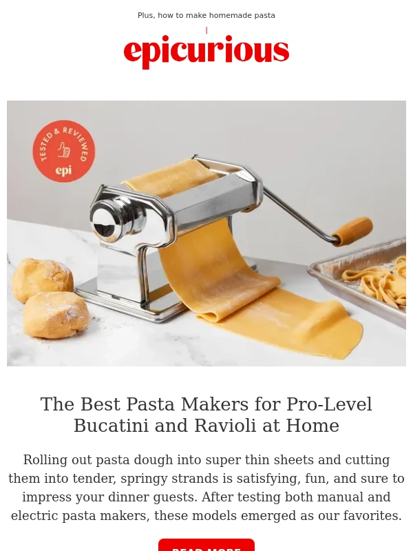 Epicurious - The best pasta makers for pro-level noodles at home