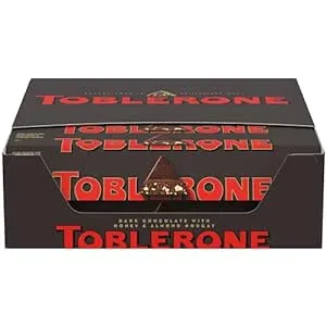 20-Pack Toblerone Dark Chocolate Bar with Honey and Almond Nougat