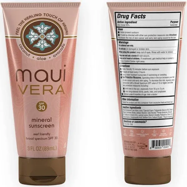 Maui Vera Mineral Sunscreen