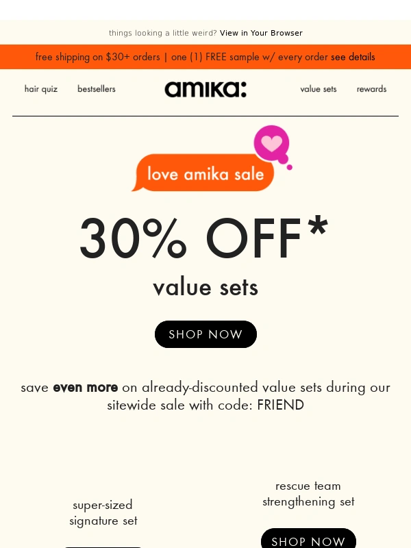 Amika - It’s the biggest discount of the year!