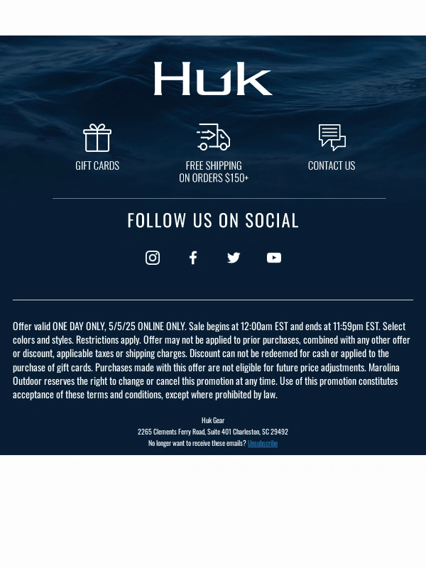 Huk Gear - 50% Off Our 5 Favorites