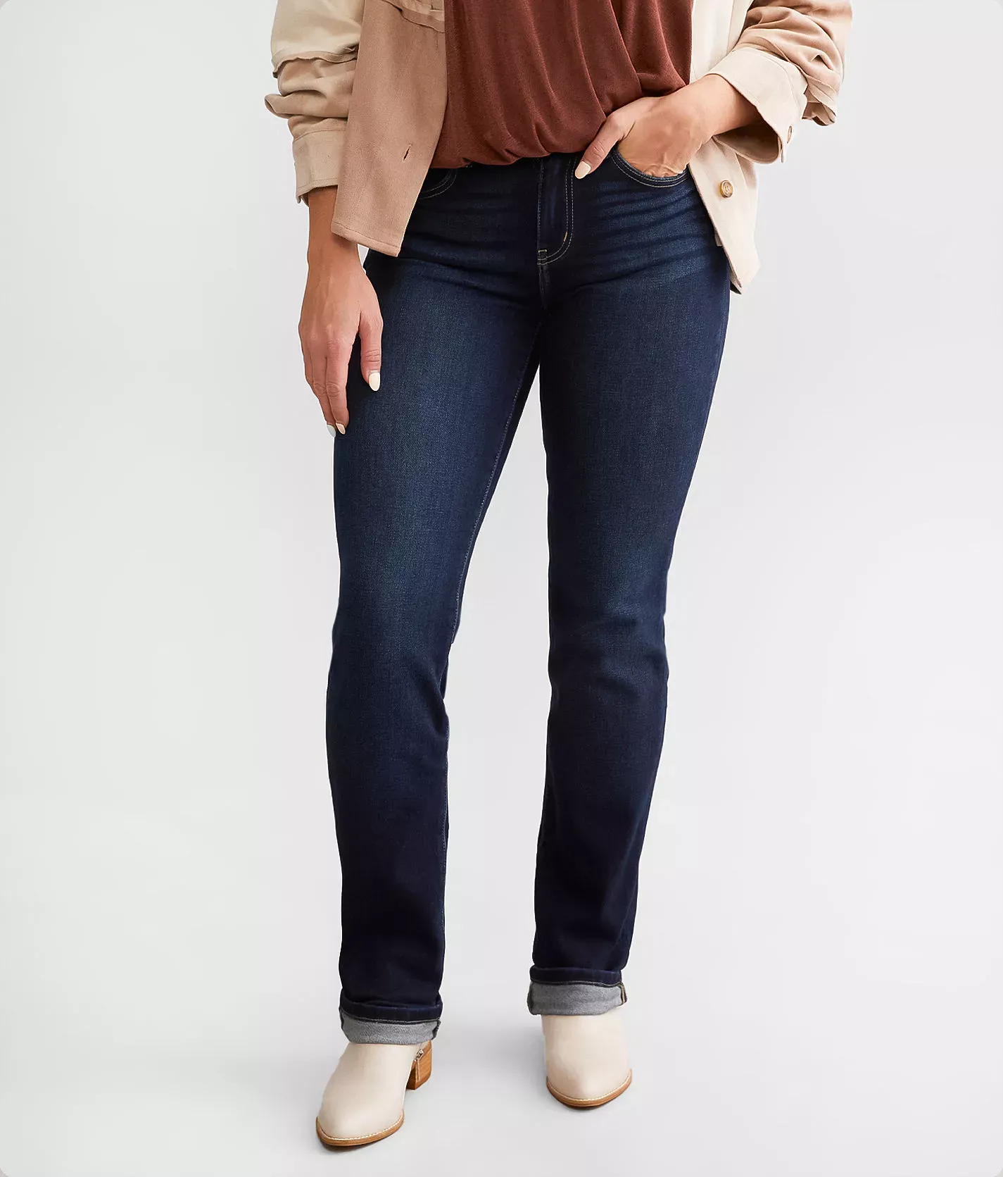 KanCan Signature;KanCan Kan Can Signature Kurvy Mid-Rise Straight Stretch Jean  - female - Size: 30xRegular