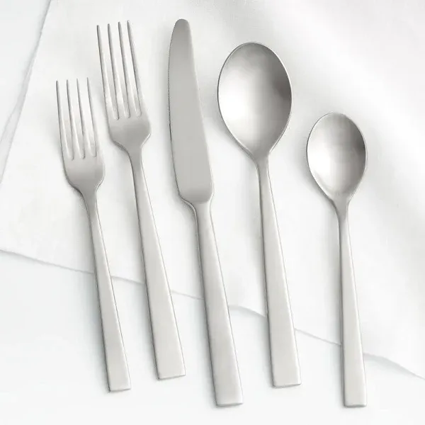 Crate & Barrel Clark Satin 20-Piece Flatware Set