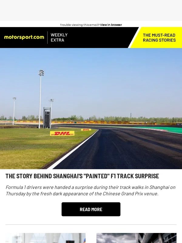 Motorsport - The story behind Shanghai’s “painted” F1 track surprise