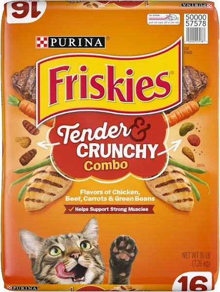 Purina Friskies Dry Cat Food Tender & Crunchy Combo