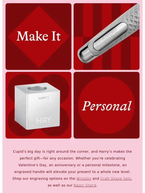Harrys - Engrave and shave with Harry’s