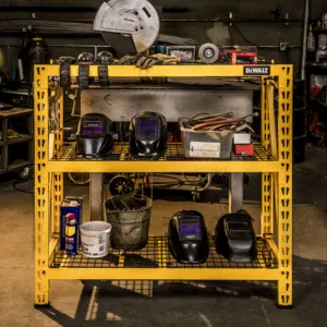 DeWalt 48 in. H x 50 in. W x 18 in. D Yellow Steel Shelf Rack