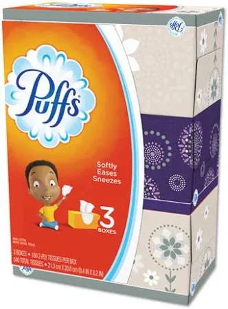 Puffs Facial Tissues 180 Sheets Each