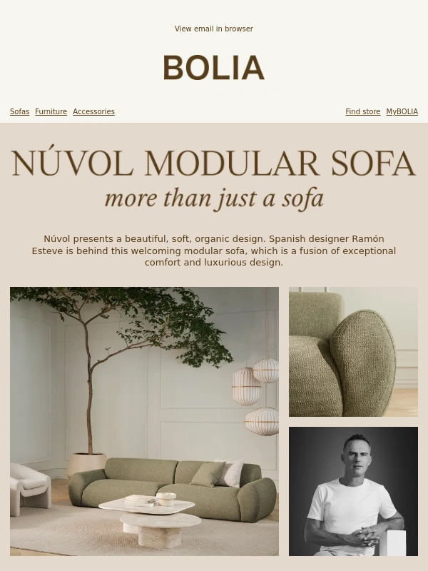 Bolia - Discover the new Núvol Modular Sofa