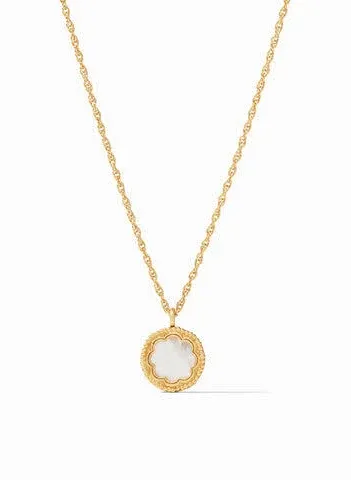 Julie Vos Trieste Coin Solitaire Necklace