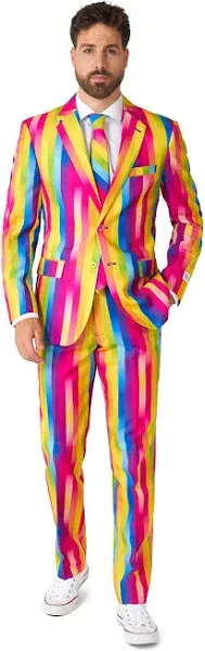 OppoSuits Men's Rainbow Glaze Suit Set
