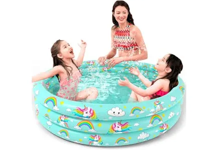 EVAJOY 92'' x 56'' x 20'' Family Inflatable Pool
