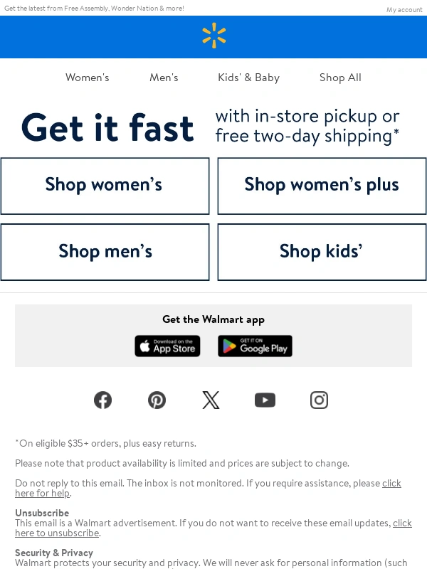 Walmart - From just $10! New winter looks ❄️
