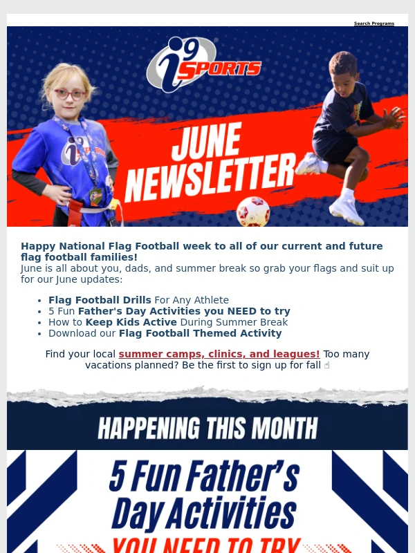 i9 Sports - Father's Day activities you NEED to try this year
