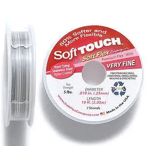 Soft Flex Soft Touch Wire 7- Strand .01"X10' Silver